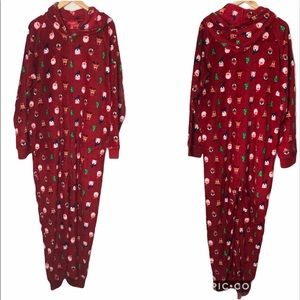 FAMILY PJ’S MACY’S Soft on piece dual zipper large